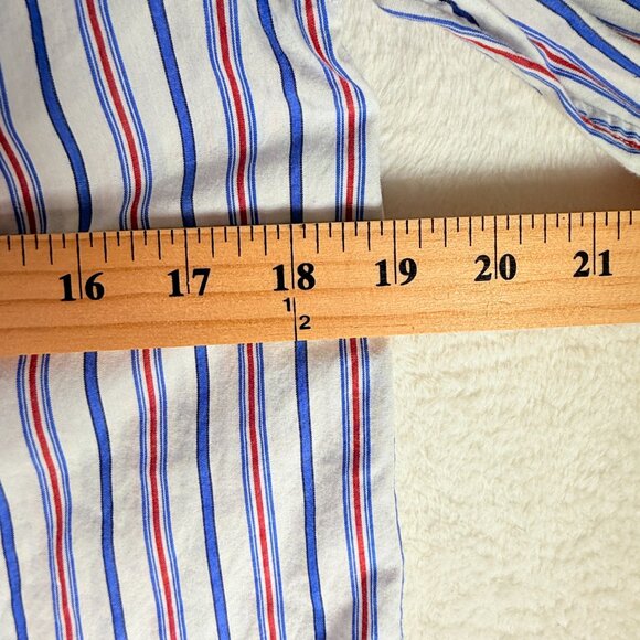 Lauren Ralph Lauren Shirt Mens Small Blue Red White Stripe Cotton Button Down - Picture 7 of 7